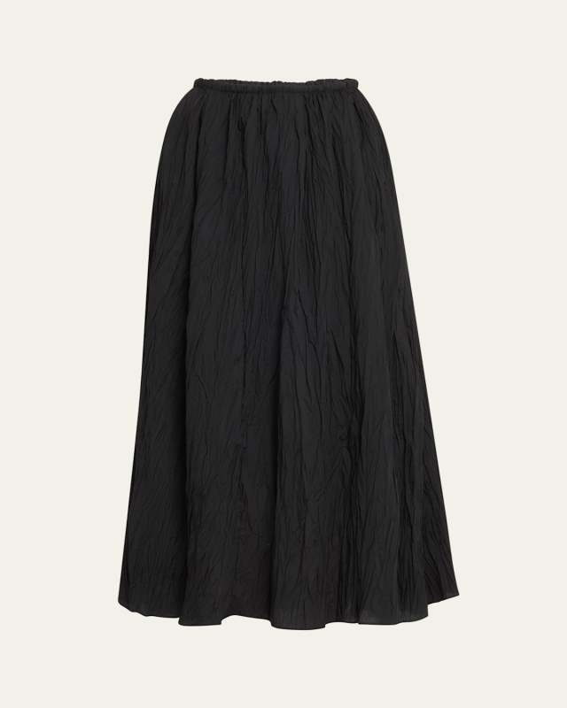 Long Plisse Skirt